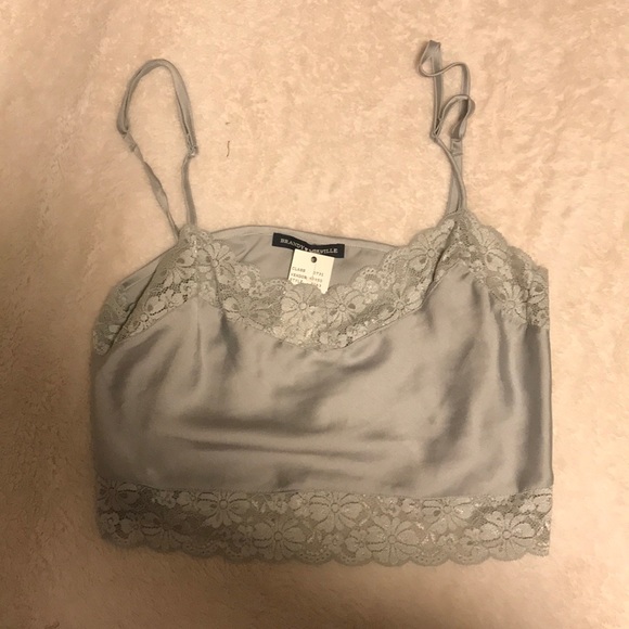 Brandy Melville Tops - Brandy Melville Silk Crop Top TAGS STILL ATTACHED